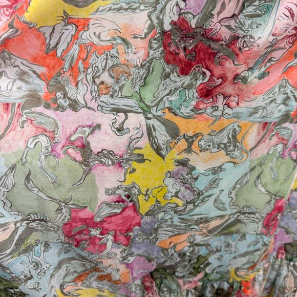 NWT Alice + Olivia Tempie Dress Lola's Dream Silk Wedding Guest Formal Size 8 - Picture 10 of 16